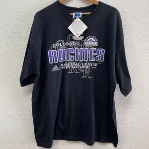 Vintage Y2K Colorado Rockies MLB Baseball 2003 adidas Black T-Shirt XL NWT VTG